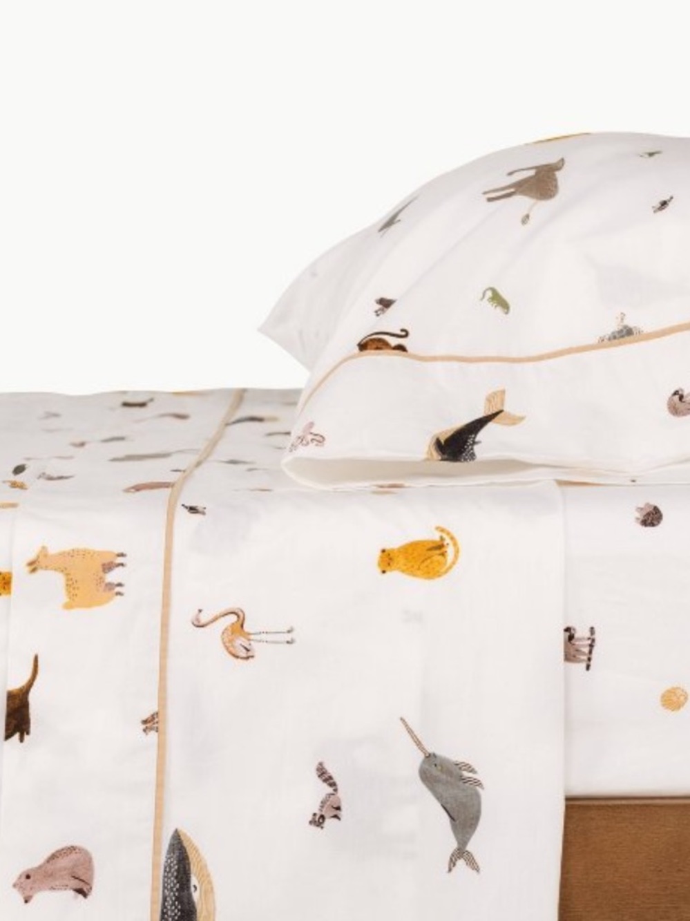 GATHRE NWT Menagerie Zoo Animals Sheet Set -Full